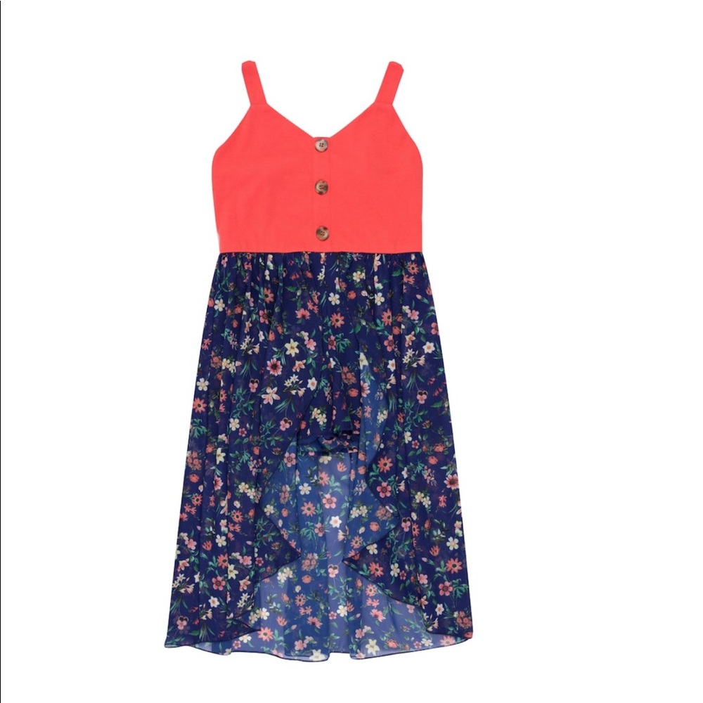 Speechless Smocked High-Low Dress